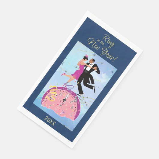 Der Ring des Neuen Jahres Serviette (Ecke)