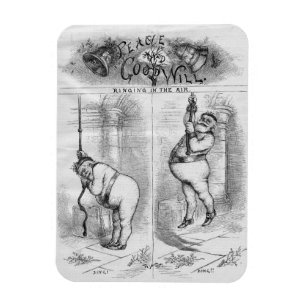 Der Ring in das neue Jahr für Frieden und guten Wi Magnet