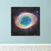 Der Ring Nebel | JWST NIRCam | Weltraum Leinwanddruck (Insitu (Holzboden))