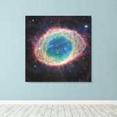 Der Ring Nebel | JWST NIRCam | Weltraum Leinwanddruck (Insitu (Holzboden))