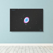 Der Ring Nebel (M57) - Mittel Leinwanddruck (Insitu (Holzboden))