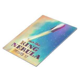 Der Ring Nebel (Messier 57) Weltraumreisepakat. Notizblock