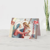 Der Risene Christus grüßt seine Mutter (Detail; MH Karte (Vorderseite)