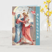 Der Risene Christus grüßt seine Mutter (MH01) Karte (Gelbe Blume)