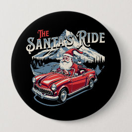 der Ritt des Weihnachtsmanns. Button