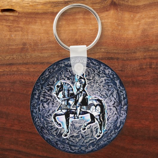 Der Ritter des Mittelalters Schlüsselanhänger (Vorderseite)