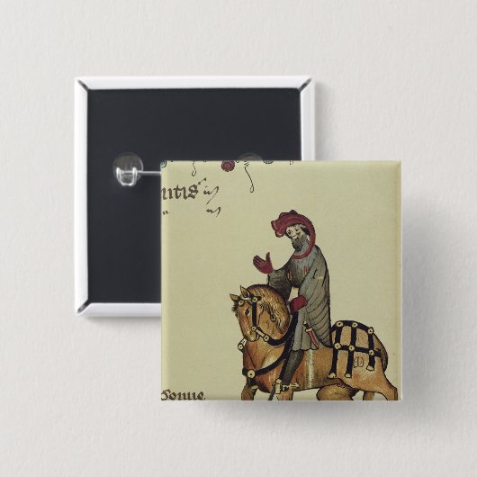 Der Ritter, Faksimiledetail von Button (Vorne & Hinten)