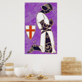 Der Ritter im Gebet Poster (Küche)