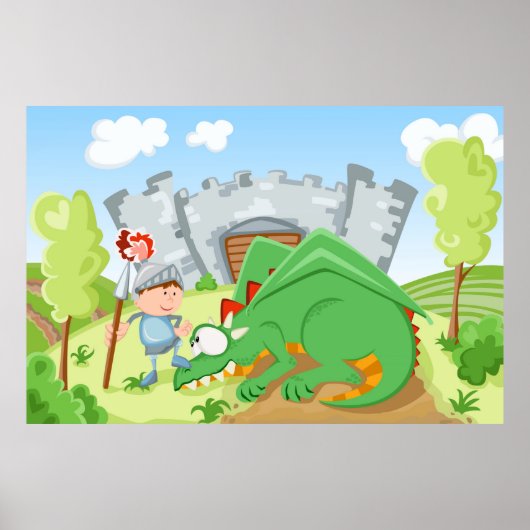 Der Ritter und der Drache Poster (Vorne)