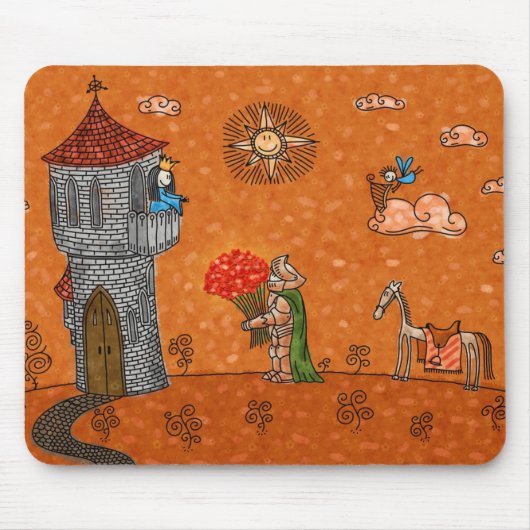 Der Ritter und die Dame Mousepad (Vorne)