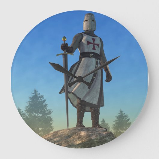 Der Rittertempel Große Wanduhr (Vorderseite)