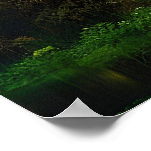 Der River Workshop | Steampunk Digital Art Poster (Ecke)