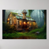 Der River Workshop | Steampunk Digital Art Poster (Vorne)