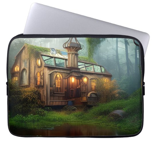 Der River Workshop | Steampunk Laptopschutzhülle (Vorderseite)