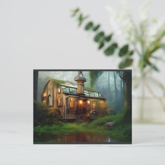 Der River Workshop | Steampunk Postkarte (Stehend Vorderseite)