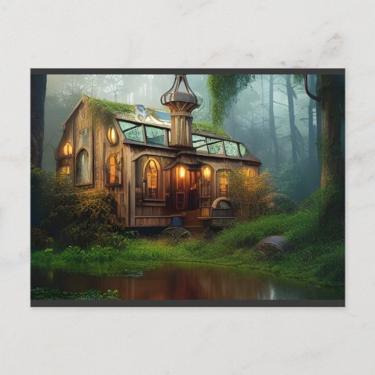 Der River Workshop | Steampunk Postkarte (Vorderseite)