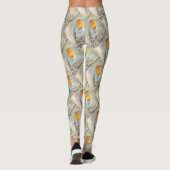 Der Robin ist eine Gabriel-Wasserfarbe Leggings (Rückseite)