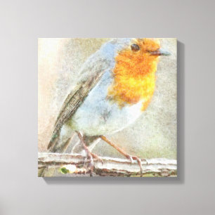 Der Robin ist eine Gabriel-Wasserfarbe Leinwanddruck