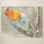 Der Robin ist eine Gabriel-Wasserfarbe Sherpadecke (Vorderseite (Horizontal))