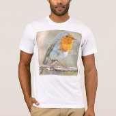 Der Robin ist eine Gabriel-Wasserfarbe T-Shirt (Vorderseite)