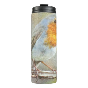 Der Robin ist eine Gabriel-Wasserfarbe Thermosbecher