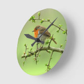 Der Robin Runde Wanduhr (Winkel)