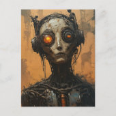 Der Roboter Postkarte (Vorderseite)