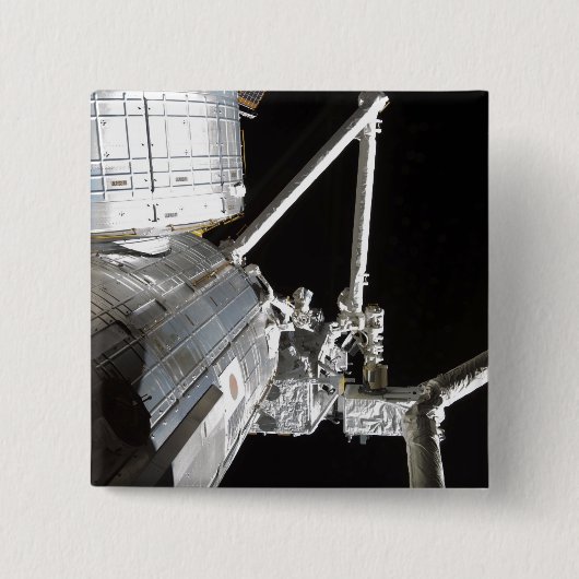 Der Roboterarm des japanischen Experiments Modu 2 Button (Vorderseite)