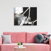 Der Roboterarm des japanischen Experiments Modu 2 Leinwanddruck (Insitu (Wohnzimmer))
