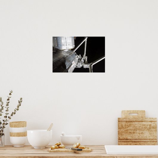 Der Roboterarm des japanischen Experiments Modu 2 Poster (Küche)