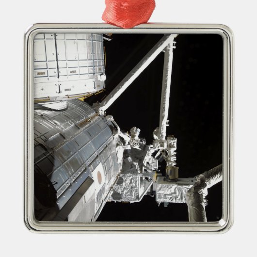 Der Roboterarm des japanischen Experiments Modu 2 Silbernes Ornament (Vorne)