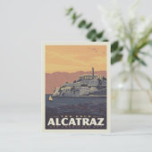 Der Rock Alcatraz | San Francisco Bay Postkarte (Stehend Vorderseite)