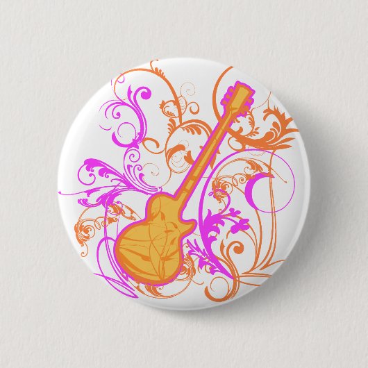 Der Rock-Gitarren-Schmutz KRW-Mädchens Button (Vorderseite)