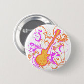 Der Rock-Gitarren-Schmutz KRW-Mädchens Button (Vorne & Hinten)
