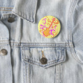 Der Rock-Gitarren-Schmutz KRW-Mädchens Button (Beispiel)
