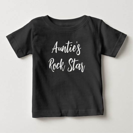 Der Rock Star der benutzerdefinierten Texttruppe Baby T-shirt (Vorderseite)