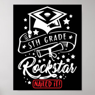 Der Rock Star der Grade Student nagelte es am sonn Poster