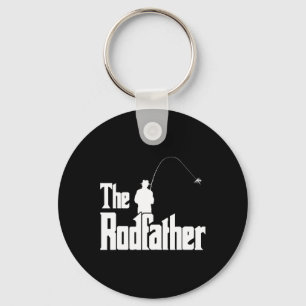 Der Rodfather Lustige Fischer T-Shirt Meer  Schlüsselanhänger
