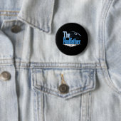 Der Rodfather Lustige Fischerei-Parodie Button (Beispiel)