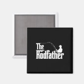 Der Rodfather Lustiger Angler-Vater Humor Magnet (Vorderseite/Rückseite)