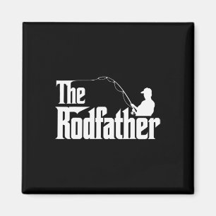 Der Rodfather Lustiger Angler-Vater Humor  Magnet