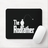 Der Rodfather Lustiger Fischer T-Shirt Meer, Fly F Mousepad (Mit Mouse)