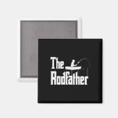 Der Rodfather Lustiges Angel-Vater-Geschenk Magnet (Vorderseite/Rückseite)