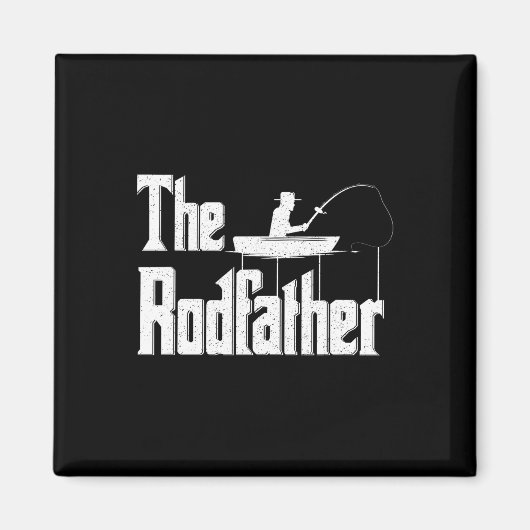 Der Rodfather Lustiges Angel-Vater-Geschenk Magnet (Vorne)