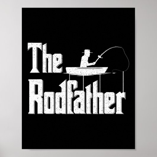 Der Rodfather Lustiges Angel-Vater-Geschenk Poster (Vorne)