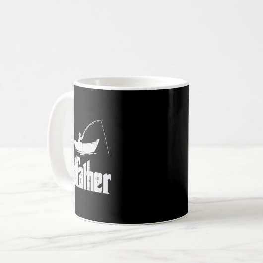 Der Rodvater Fun Fishing Vaters Day Movie Pun Da Kaffeetasse (Vorderseite Links)