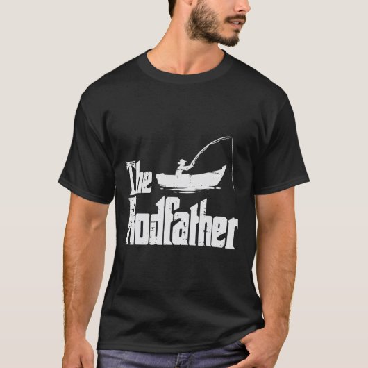 Der Rodvater Fun Fishing Vaters Day Movie Pun Da T-Shirt (Vorderseite)