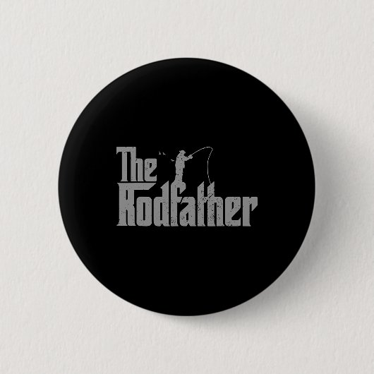 Der Rodvater Funny Fishing Lover Rod Fish Vater Fi Button (Vorderseite)