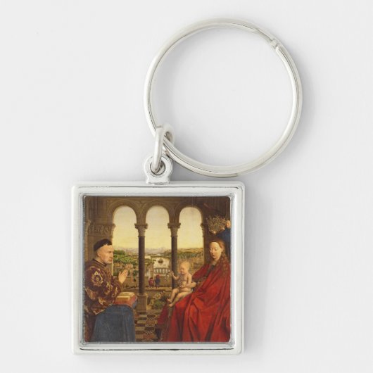 Der Rolin Madonna, c.1435 Schlüsselanhänger (Vorne)