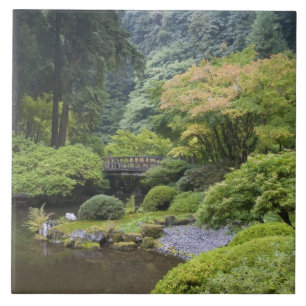 Der rollende Teich mit der Mondbrücke Fliese